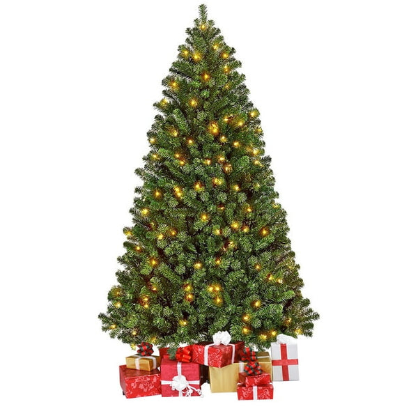 GIVIMO 6ft Pre-Lit Artificial Christmas Tree with 250 Lights for Home, Office, Party, Green