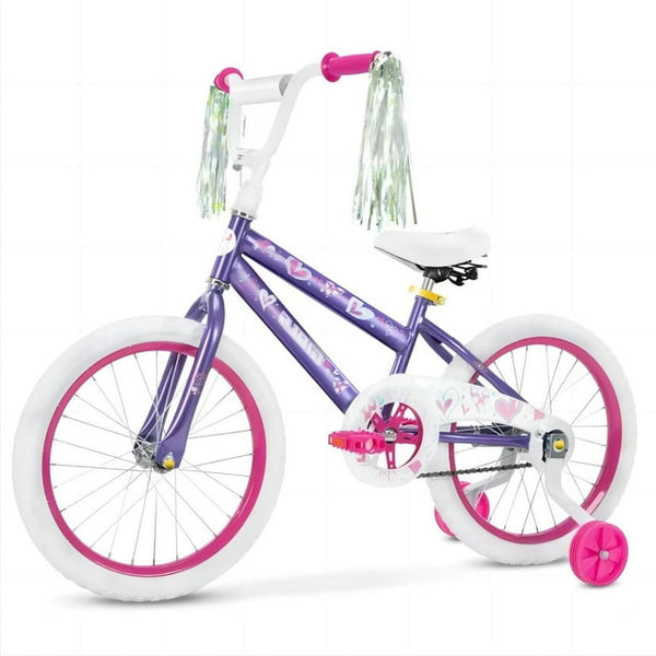 Vebreda 18 inch Kids Bike with Training Wheels for Girls Ages 6-12 Years Child