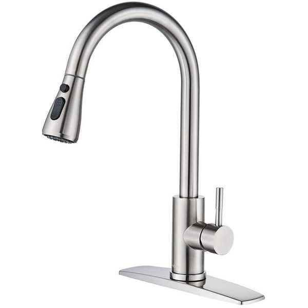 Vebreda Kitchen Faucet with Pull Down Sprayer Brushed Nickel