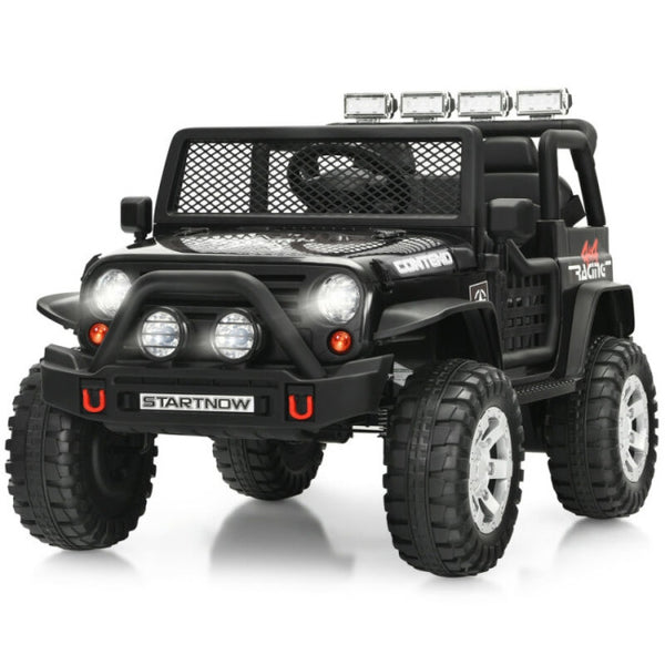 Vebreda 12V Kids Remote Control Electric Ride On Truck Car with Lights and Music , Black