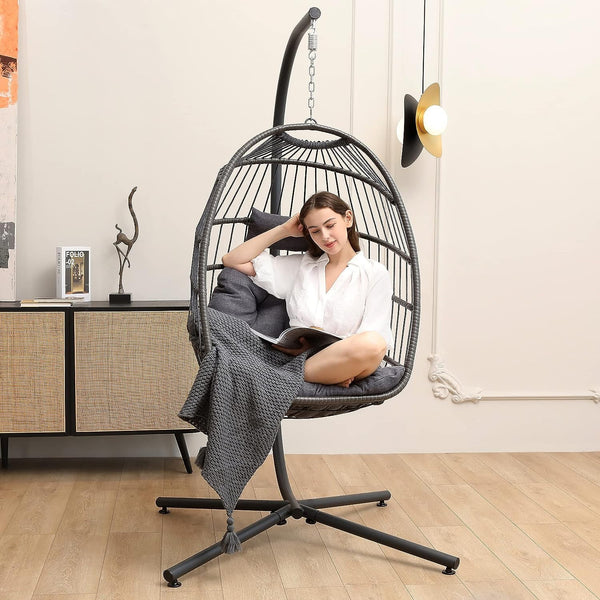 Vebreda Egg Chair with Stand, Egg Swing Hammock Chair