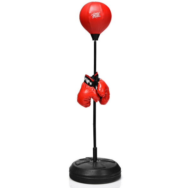 Vebreda Adjustable Height Punching Bag with Stand Plus Boxing Gloves for Both Adults and Kids