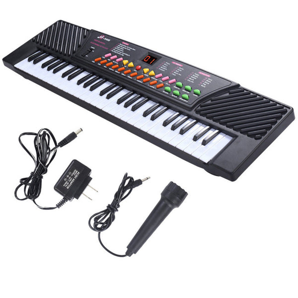 Vebreda 54 Keys Kids Electronic Music Piano , Black