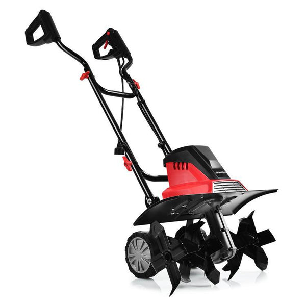 Vebreda Corded Electric Tiller and Cultivator 9-Inch Tilling Depth 17 inches