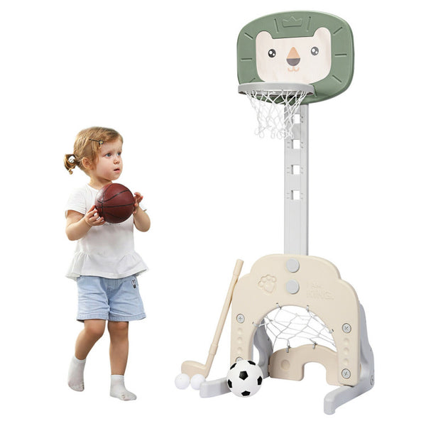 Vebreda 3-in-1 Adjustable Kids Basketball Hoop Sports Set