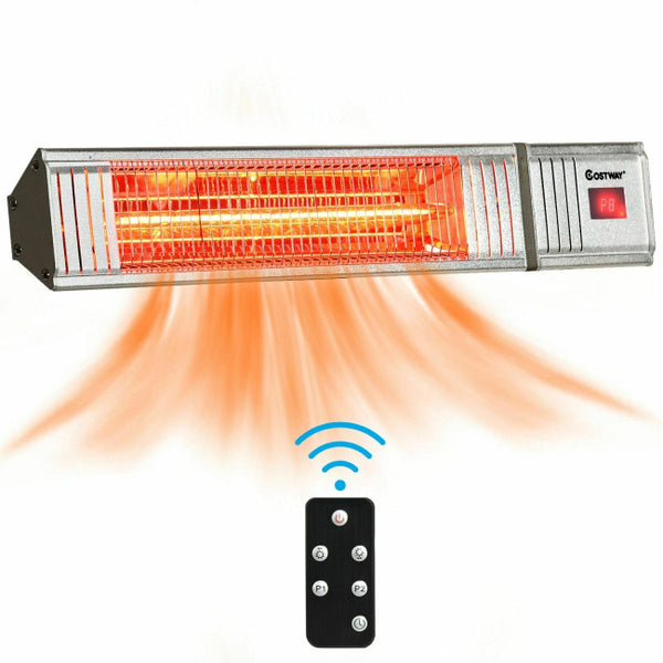 Vebreda 1500W Infrared Patio Heater with Remote Control and24H Timer for Indoor Outdoor