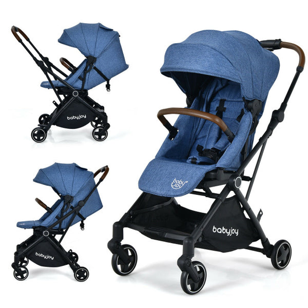 Vebreda 2-in-1 Convertible Aluminum Baby Stroller with Adjustable Canopy