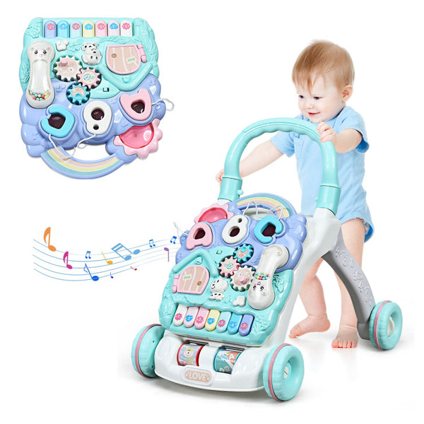 Vebreda Baby Sit-to-Stand Learning Walker Toddler Musical Toy