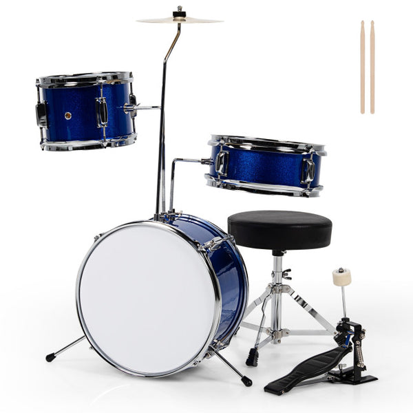 Vebreda 5 Pieces Junior Drum Set with 5 Drums , Blue