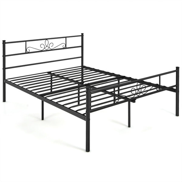 Vebreda Metal Bed Frame with Headboard and Footboard 3 Size