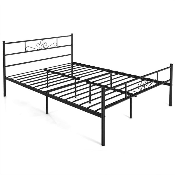 Vebreda Metal Bed Frame with Headboard and Footboard 3 Size