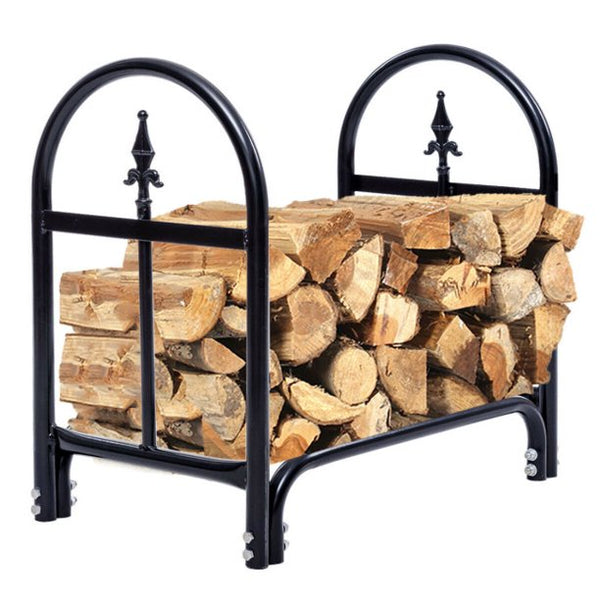 Vebreda 2 Feet Outdoor Heavy Duty Steel Firewood Storage Holder