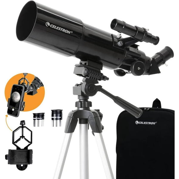 Vebreda 80mm Travel Scope - Portable Refractor Telescope