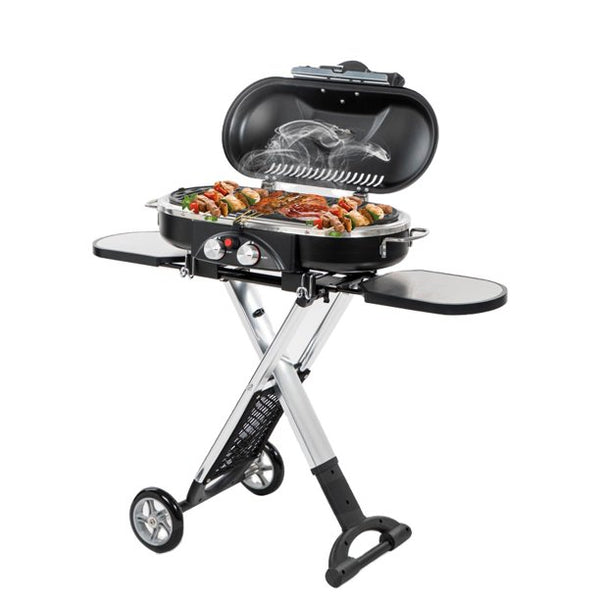 Vebreda BBQ Grill 2 Burner Propane Gas Portable Grill, Black