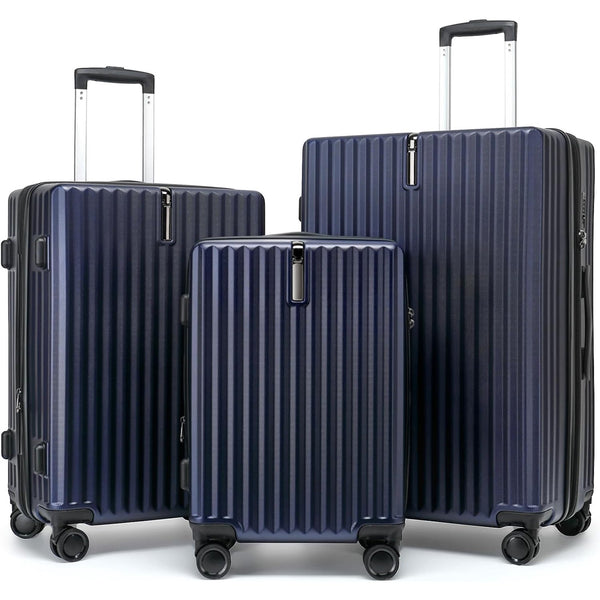 Vebreda Luggage Set, Expandable 3 Piece Luggage Sets