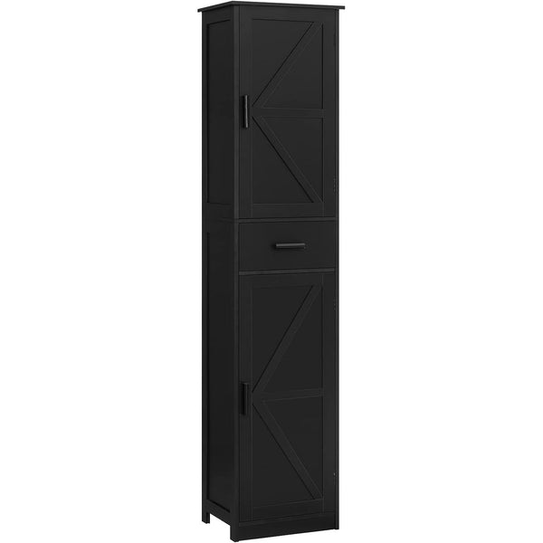 Vebreda Tall Bathroom Cabinet with 6 Shelves, Narrow Linen Cabinet