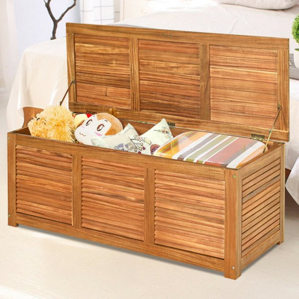 Vebreda 47 Gallon Deck Storage Bench Box Organization Tools