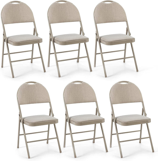 6 Pack Folding Chair Heavy Duty Folding Chair