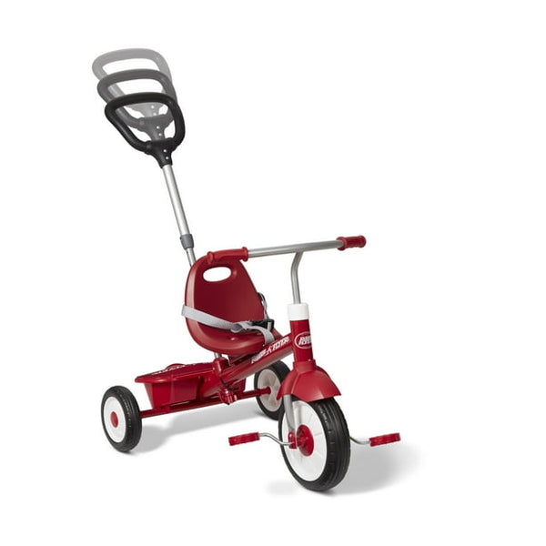 Vebreda 3-in-1 Stroll 'N Trike, Tricycle Grows with Child, Red