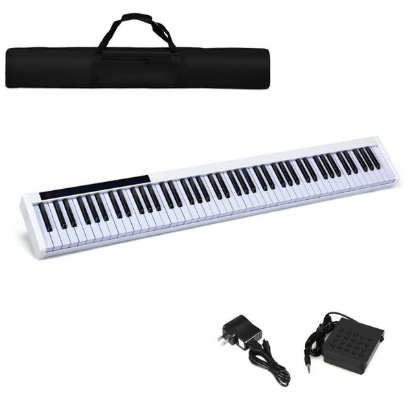 Vebreda 88 Key Digital Piano MIDI Keyboard with Pedal and Bag