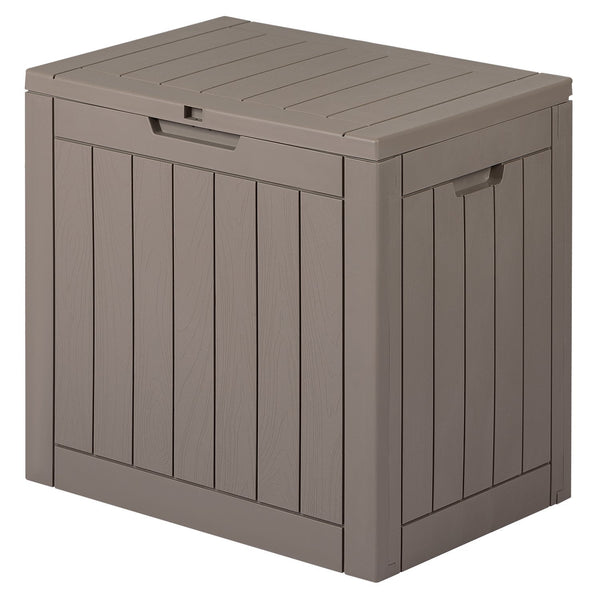 Vebreda 30 Gallon Outdoor Box Deck Plastic Resin Storage Box