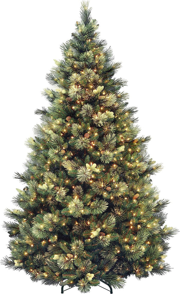 Carolina Pine 7.5 Foot Artificial Holiday Prelit Christmas Tree