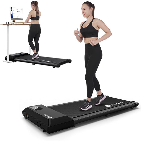 Vebreda 2 in 1 Under Desk Treadmill, 2.5HP Low Noise Walking Pad Running