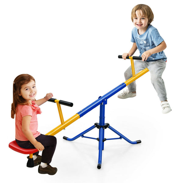 Vebreda 360 Rotation Kids Seesaw Swivel Teeter Totter Playground Equipment