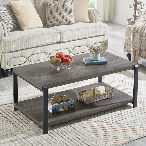 Vebreda Coffee Table with Storage Shelf