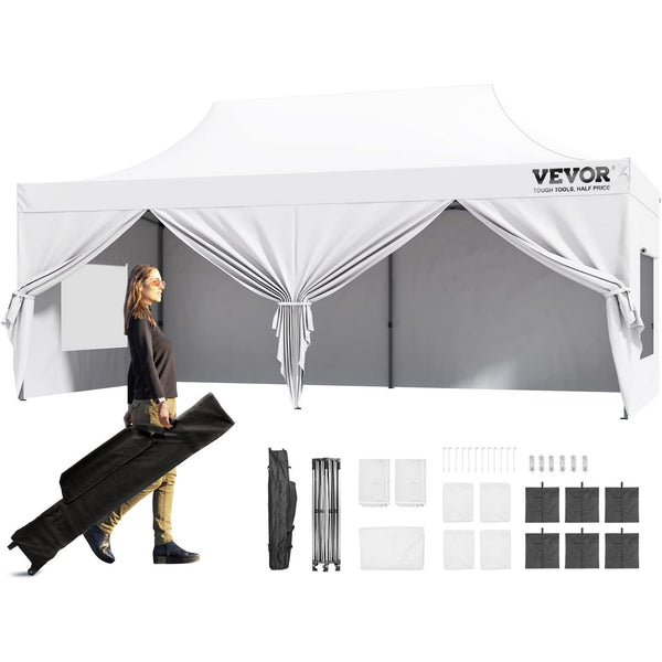 Vebreda Pop up Canopy with Removable Sidewalls, Instant Canopies Portable Gazebo