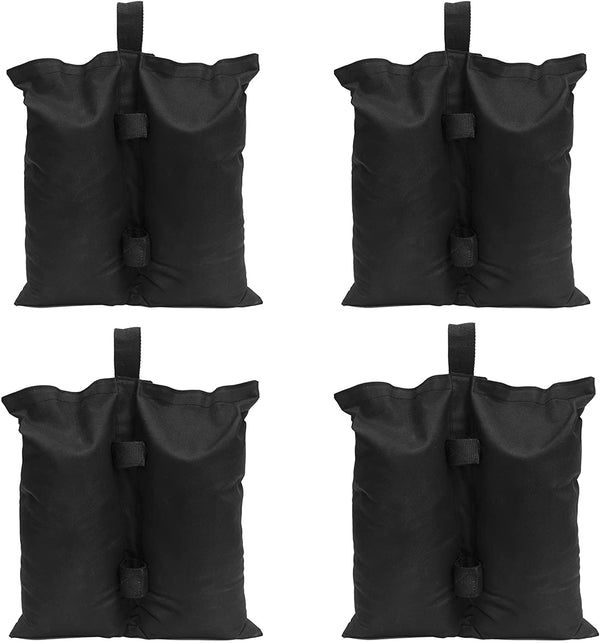 Vebreda Canopy Weights Set of 4 Sand Bags for Canopy Legs, Black