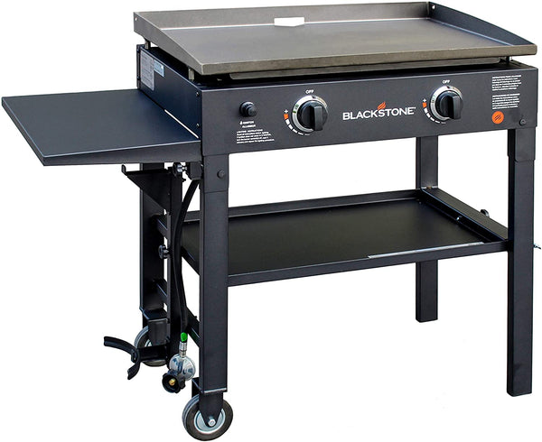 Vebreda Flat Top Gas Grill Griddle 2 Burner Propane Fuelled Rear Grease Management System