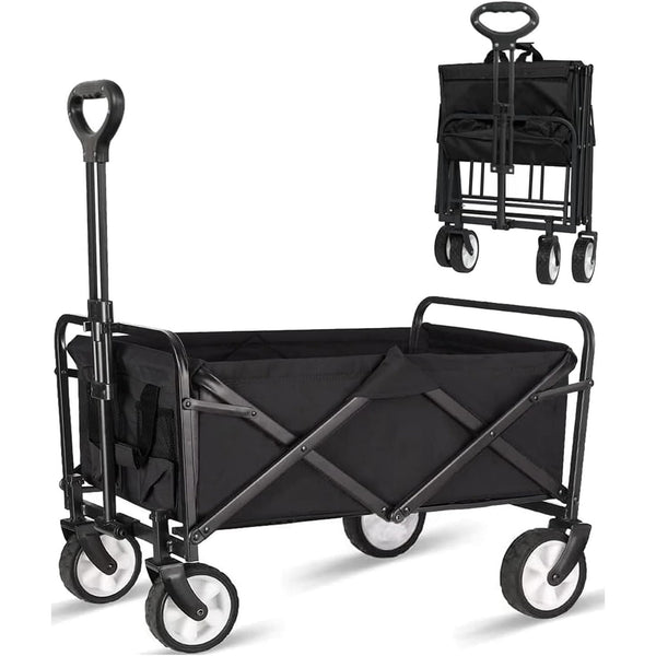 Vebreda Foldable Wagon, Beach Cart Large Capacity