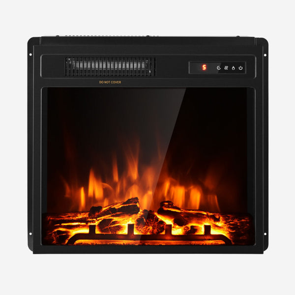 Vebreda 18 Inch 1500W Electric Fireplace Freestanding and Recessed Heat