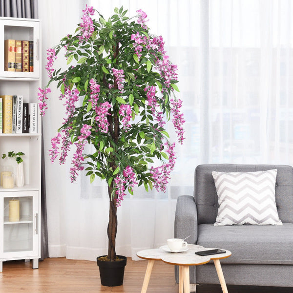 Vebreda 6-Feet Artificial Wistera Silk Indoor-Outdoor Tree