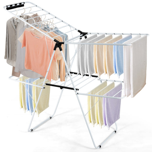 Vebreda 2-Level Foldable Clothes Drying with Height-Adjustable Gullwing