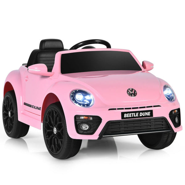 Vebreda Volkswagen Beetle Kids Electric Ride On Car with Remote Control , Pink