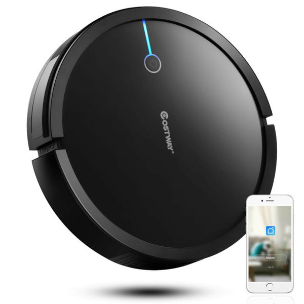 Vebreda Voice Control Self-Charge Vacuum Cleaner Robot , Black